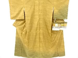 本場大島紬 着物 縦に秋草 本場大島紬 着物 縦に秋草